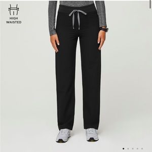 FIGS Black High Waisted Livingston Basic Scrub Pants